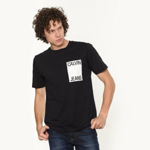 Calvin Klein pánské černé tričko Box - L (99)